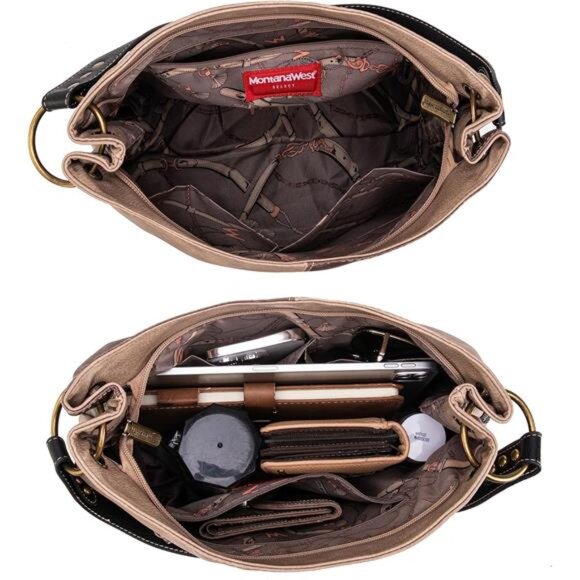 Purses for Women Hobo Shoulder Handbags with Zipper - Picture 5 of 7